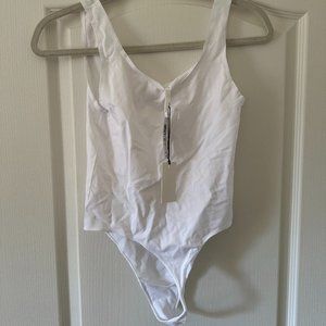 Babaton Aritzia White Bodysuit NWT